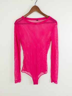 Intimissimi Hot Pink Mesh Bodysuit